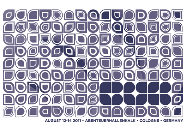 Flyer for Evoke 2011: Blue Flyer