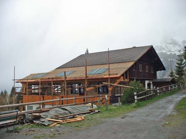                                     »View from the outside. When we made this picture they were just redoing the terrace, it is finished now.«
                                            